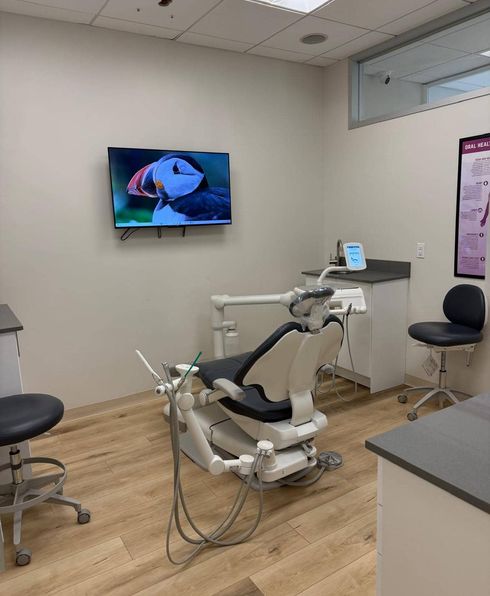 Modern dental chair with monitor Orleans Ottawa