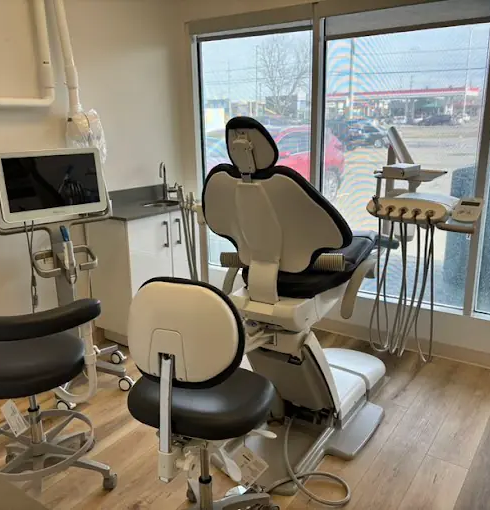 Modern dental chair with monitor Orleans Ottawa