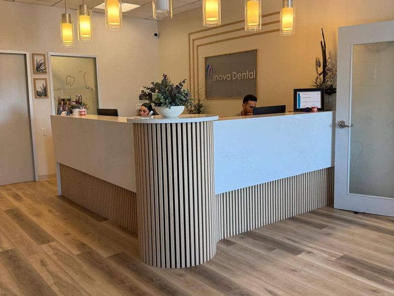 Patient receiving dental care at Inova Dental